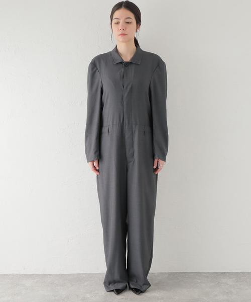 MIOSMOKEY(MIOSMOKEY)の「【MIOSMOKEY/ミオズモーキ】ALL IN ONE:オールインワン(つなぎ/オールインワン・レディース・チャコールグレー・38)」の5枚目の写真