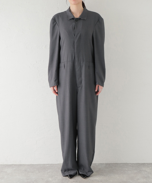 MIOSMOKEY(MIOSMOKEY)の「【MIOSMOKEY/ミオズモーキ】ALL IN ONE:オールインワン(つなぎ/オールインワン・レディース・チャコールグレー・38)」の8枚目の写真