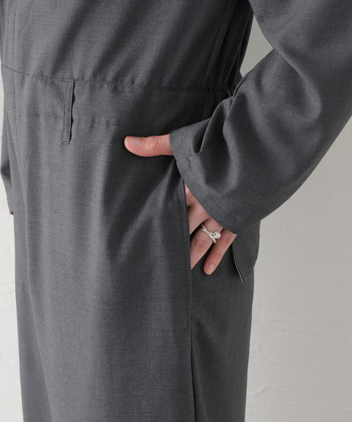 MIOSMOKEY(MIOSMOKEY)の「【MIOSMOKEY/ミオズモーキ】ALL IN ONE:オールインワン(つなぎ/オールインワン・レディース・チャコールグレー・38)」の9枚目の写真