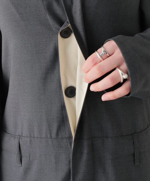 MIOSMOKEY(MIOSMOKEY)の「【MIOSMOKEY/ミオズモーキ】ALL IN ONE:オールインワン(つなぎ/オールインワン・レディース・チャコールグレー・38)」の12枚目の写真