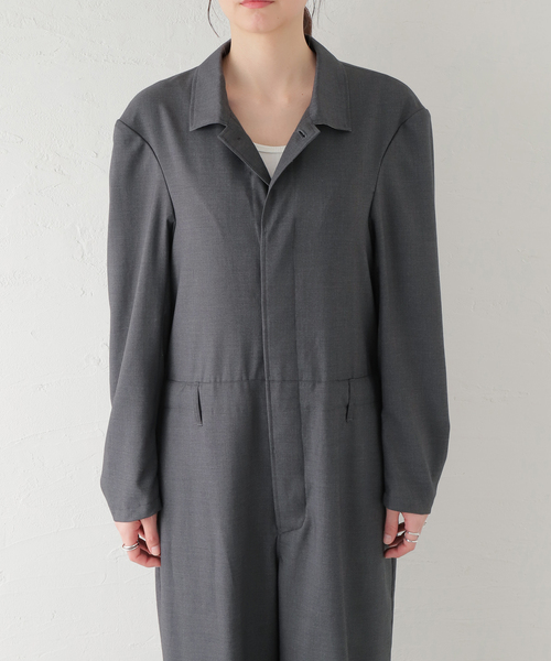 MIOSMOKEY(MIOSMOKEY)の「【MIOSMOKEY/ミオズモーキ】ALL IN ONE:オールインワン(つなぎ/オールインワン・レディース・チャコールグレー・38)」の7枚目の写真