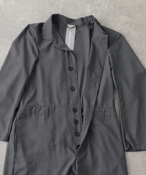 MIOSMOKEY(MIOSMOKEY)の「【MIOSMOKEY/ミオズモーキ】ALL IN ONE:オールインワン(つなぎ/オールインワン・レディース・チャコールグレー・38)」の10枚目の写真