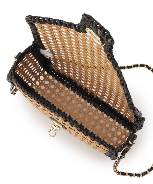 OPAQUE.CLIP(オペークドットクリップ)の「◆≪ヒルナンデス!で紹介≫ 異素材コンビチェーンショルダー(ショルダーバッグ・レディース・ブラック・00)」の13枚目の写真