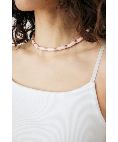 MOUSSY（マウジー）の「STONE BEADS ネックレス（ネックレス・レディース・ピンク/ブルー・FREE）」の6枚目の写真