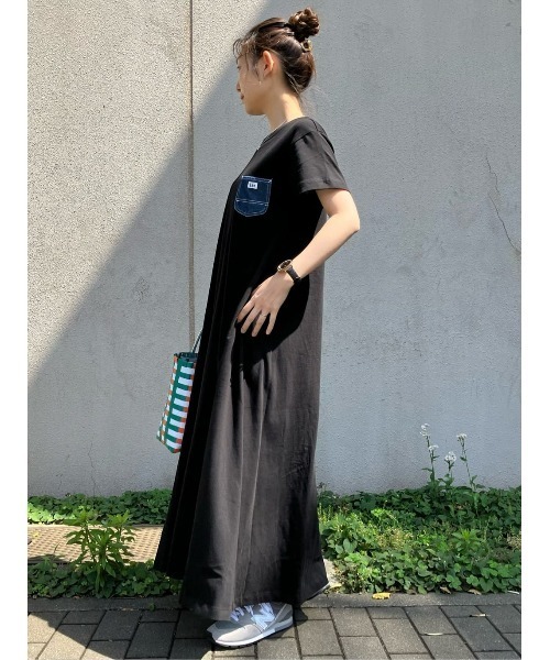 Lee（リー）の「【Lee】デニムポケットワンピース（ワンピース・レディース・ブラック・M/L）」の16枚目の写真