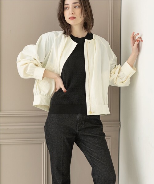 OPAQUE.CLIP(オペークドットクリップ)の「◆≪エマール検証済 洗える≫オーガニックコットンケーブルニット【洗濯機洗い可/UVケア】(ニット/セーター・レディース・ピンク系/ブラウン系その他/オレンジ/ブラック/ライトブルー/オフホワイト・42/40/38/36/34)」の22枚目の写真