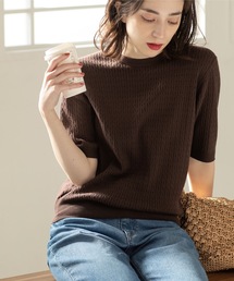 OPAQUE.CLIP | ≪エマール検証済 洗える≫オーガニックコットンケーブルニット【洗濯機洗い可/UVケア】(ニット/セーター)