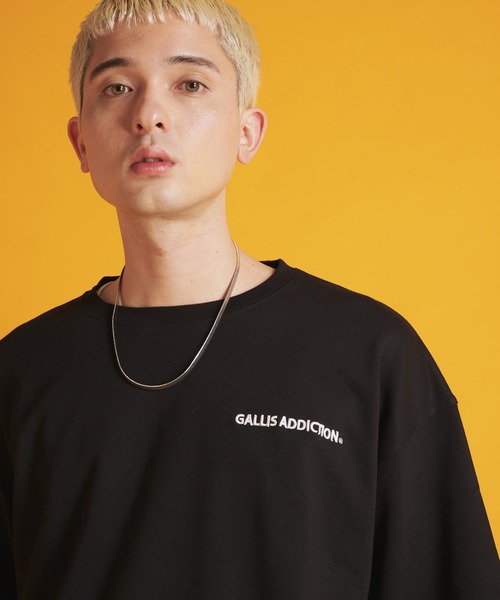 GALLIS ADDICTION（ガリスアディクション）の「GA ミニ裏毛 TEE（Tシャツ/カットソー・メンズ・ブラック/グレー/ホワイト・M/L）」の2枚目の写真