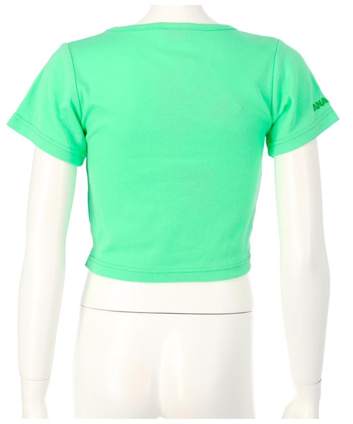 ANAP GｉRL（アナップガール）の「シャーリングトップスカットソー（Tシャツ/カットソー・キッズ・グリーン/アイボリー/ピンク・S/M/XS）」の16枚目の写真