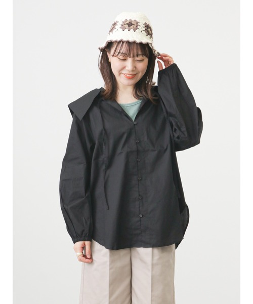 ehka sopo（エヘカソポ）の「クロシェニットハット（ハット・レディース・キナリ/ベージュ/ブラック・ﾌﾘ-）」の12枚目の写真