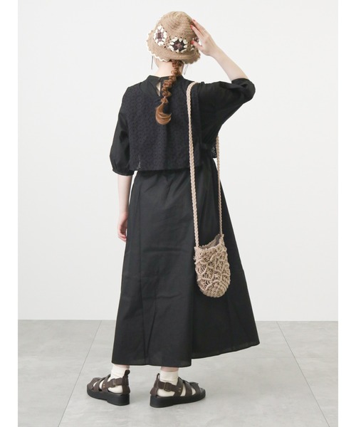 ehka sopo（エヘカソポ）の「クロシェニットハット（ハット・レディース・キナリ/ベージュ/ブラック・ﾌﾘ-）」の14枚目の写真