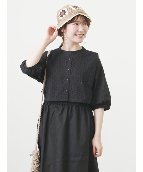 ehka sopo（エヘカソポ）の「クロシェニットハット（ハット・レディース・キナリ/ベージュ/ブラック・ﾌﾘ-）」の15枚目の写真