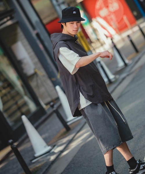 STARTER（スターター）の「【STARTER】別注 ツイル バケットハット STA23-102（ハット・メンズ・キャメル/ブラック/ネイビー/カーキ・FREE）」の7枚目の写真