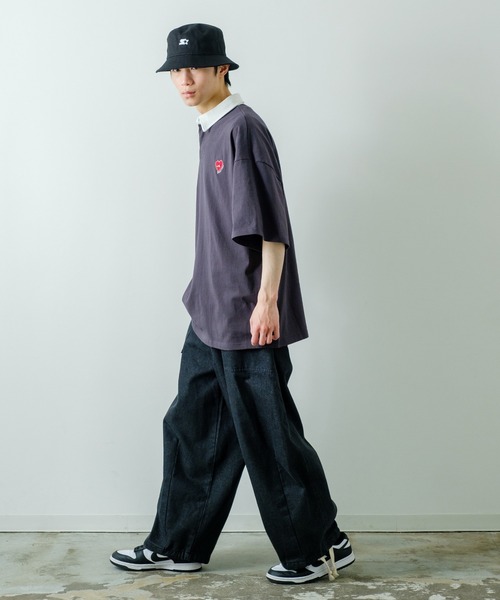 STARTER（スターター）の「【STARTER】別注 ツイル バケットハット STA23-102（ハット・メンズ・キャメル/ブラック/ネイビー/カーキ・FREE）」の9枚目の写真