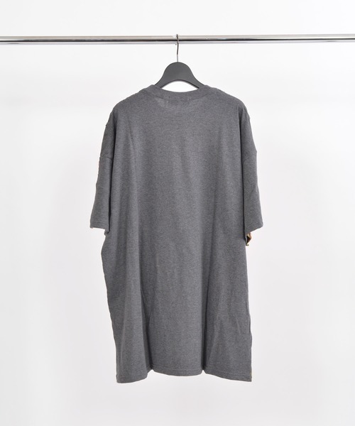 gomme（ゴム）の「サンフラワーＪＱ　70巾ロングＴ（Tシャツ/カットソー・メンズ・ホワイト×ネイビー/グレー・MEDIUM）」の8枚目の写真