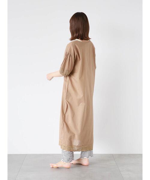 Et grenier by Samansa Mos2(エグルニエバイサマンサモスモス)の「ボーダー裾メロールームパンツ(その他パンツ・レディース・ベージュ/ネイビー・F)」の18枚目の写真