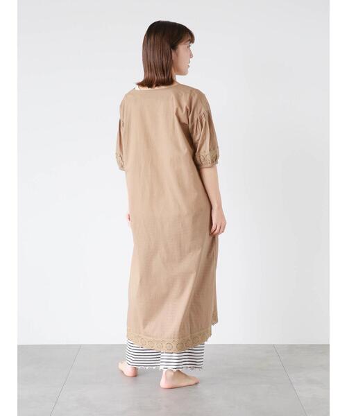 Et grenier by Samansa Mos2(エグルニエバイサマンサモスモス)の「ボーダー裾メロールームパンツ(その他パンツ・レディース・ベージュ/ネイビー・F)」の19枚目の写真