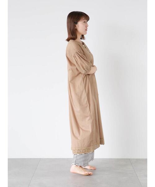 Et grenier by Samansa Mos2(エグルニエバイサマンサモスモス)の「ボーダー裾メロールームパンツ(その他パンツ・レディース・ベージュ/ネイビー・F)」の3枚目の写真
