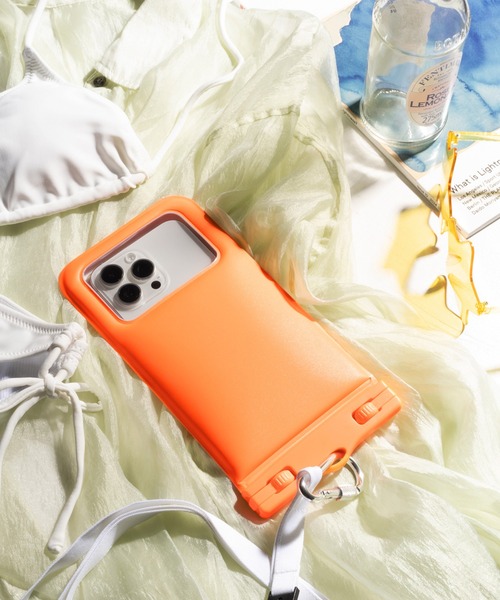 Hamee(ハミィ)の「各種スマートフォン対応 DIVAID フローティング 防水ケース IP68防水・防塵性能 ワイドサイズ ショルダーストラップ(スマホケース/カバー・レディース・ライトパープル/ホワイト/レインボー/ブラック/ライトブルー/フューシャピンク/シアン/オレンジ/イエロー/グリーン系・FREE)」の9枚目の写真