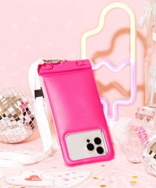 Hamee(ハミィ)の「各種スマートフォン対応 DIVAID フローティング 防水ケース IP68防水・防塵性能 ワイドサイズ ショルダーストラップ(スマホケース/カバー・レディース・ライトパープル/ホワイト/レインボー/ブラック/ライトブルー/フューシャピンク/シアン/オレンジ/イエロー/グリーン系・FREE)」の8枚目の写真