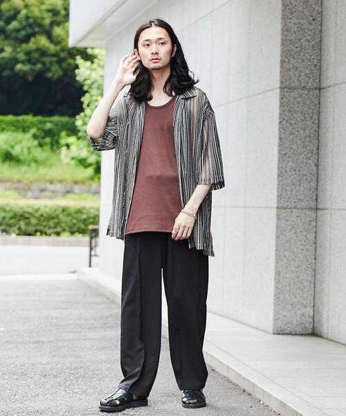 coen(コーエン)の「センタープレス2タックルーズテーパードスラックス(スラックス・メンズ・オリーブ/ダークグレー/ブラック/ベージュ・L/XL/M/S)」の6枚目の写真