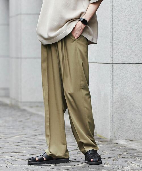 coen(コーエン)の「センタープレス2タックルーズテーパードスラックス(スラックス・メンズ・オリーブ/ダークグレー/ブラック/ベージュ・L/XL/M/S)」の8枚目の写真