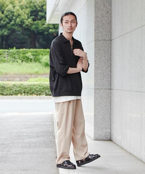 coen(コーエン)の「センタープレス2タックルーズテーパードスラックス(スラックス・メンズ・オリーブ/ダークグレー/ブラック/ベージュ・L/XL/M/S)」の15枚目の写真