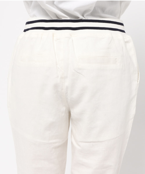 CIAOPANIC TYPY（チャオパニックティピー）の「リネンレーヨンリブパンツ（その他パンツ・レディース・ホワイト・SMALL/MEDIUM/LARGE）」の6枚目の写真