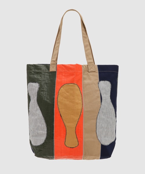 KHOKI（コッキ）の「Color-block vinyl tote bag（トートバッグ