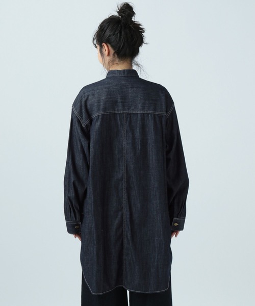 Lee（リー）の「【Lee(リー)】別注デニムチュニックワンピース（チュニック・レディース・サックスブルー/ネイビー・FREE）」の20枚目の写真