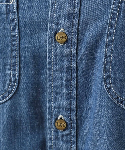 Lee（リー）の「【Lee(リー)】別注デニムチュニックワンピース（チュニック・レディース・サックスブルー/ネイビー・FREE）」の21枚目の写真