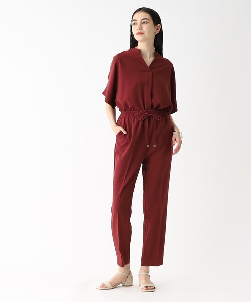 OPAQUE.CLIP（オペークドットクリップ）の「◆着丈が選べる！イージーテーパードパンツ/セットアップ対応【洗濯機洗い可/イージーケア/ストレッチ】（その他パンツ・レディース・ブラック/ライトグレー/ライトブルー/ボルドー・42/40/02/34/03/36/38）」の11枚目の写真