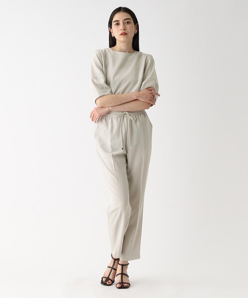 OPAQUE.CLIP（オペークドットクリップ）の「◆着丈が選べる！イージーテーパードパンツ/セットアップ対応【洗濯機洗い可/イージーケア/ストレッチ】（その他パンツ・レディース・ブラック/ライトグレー/ライトブルー/ボルドー・42/40/02/34/03/36/38）」の9枚目の写真