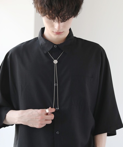 JOEN（ジョエン）の「メタルループタイ ネックレス（ネックレス・メンズ・シルバー系1/シルバー系3/シルバー系2・FREE）」の7枚目の写真