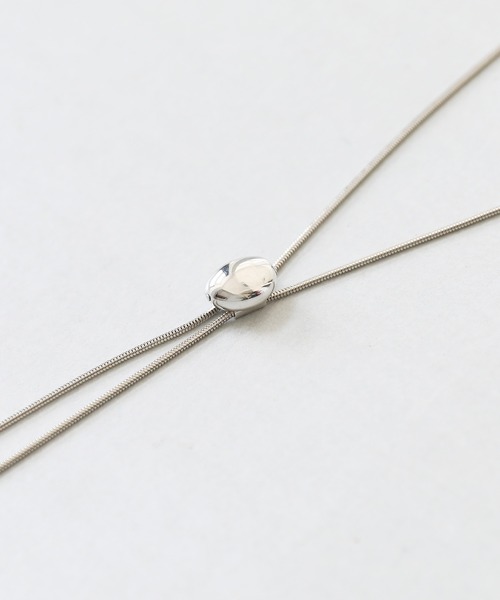 JOEN（ジョエン）の「メタルループタイ ネックレス（ネックレス・メンズ・シルバー系1/シルバー系3/シルバー系2・FREE）」の18枚目の写真