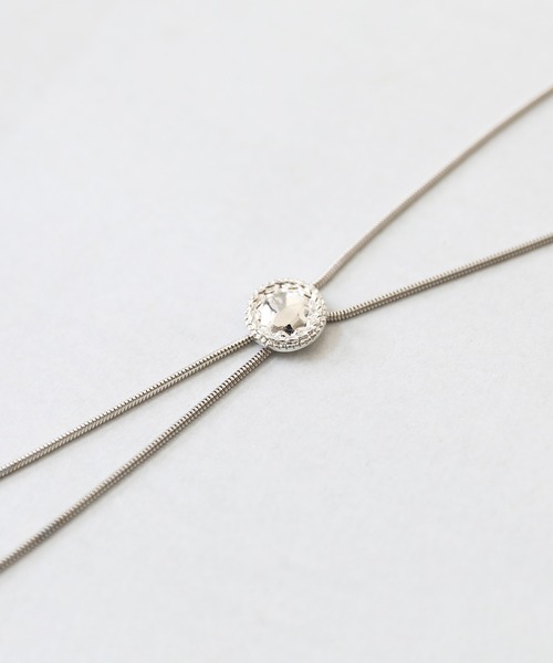 JOEN（ジョエン）の「メタルループタイ ネックレス（ネックレス・メンズ・シルバー系1/シルバー系3/シルバー系2・FREE）」の13枚目の写真