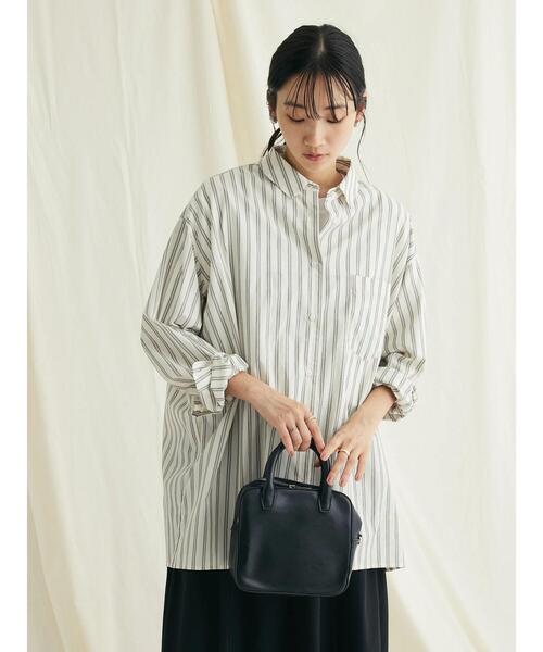 CRAFT STANDARD BOUTIQUE(クラフトスタンダードブティック)の「レギュラーカラーシャツ(シャツ/ブラウス・レディース・グレー系その他2/ホワイト系その他6/ネイビー系2/ブラック系その他/パープル・M/L)」の6枚目の写真