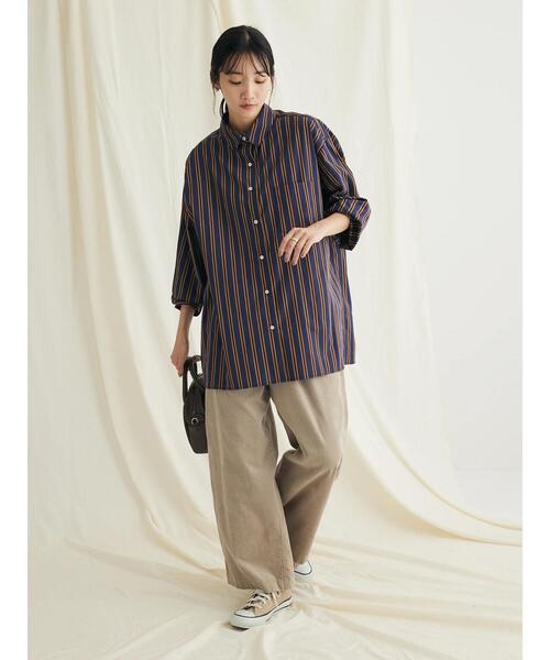 CRAFT STANDARD BOUTIQUE(クラフトスタンダードブティック)の「レギュラーカラーシャツ(シャツ/ブラウス・レディース・グレー系その他2/ホワイト系その他6/ネイビー系2/ブラック系その他/パープル・M/L)」の22枚目の写真