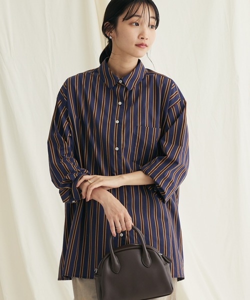CRAFT STANDARD BOUTIQUE(クラフトスタンダードブティック)の「レギュラーカラーシャツ(シャツ/ブラウス・レディース・グレー系その他2/ホワイト系その他6/ネイビー系2/ブラック系その他/パープル・M/L)」の5枚目の写真