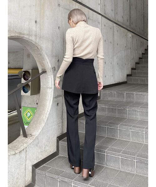 MURUA（ムルーア）の「ハーフジップカットニット（ニット/セーター・レディース・ダークグレー/マスタード/ベージュ/ブルー・FREE）」の17枚目の写真