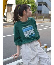 Ungrid | ウォッシュロゴロングスリーブTee(Tシャツ/カットソー)