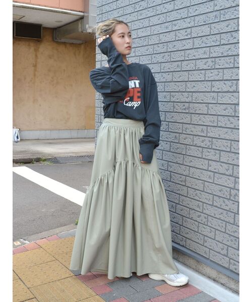 Ungrid（アングリッド）の「ウォッシュロゴロングスリーブTee（T