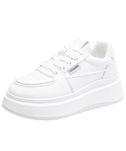 Futier land（フューティアランド）の「フェイクレザー厚底スニーカー（スニーカー・レディース・ホワイト・35/36/37/38/39/40）」の9枚目の写真