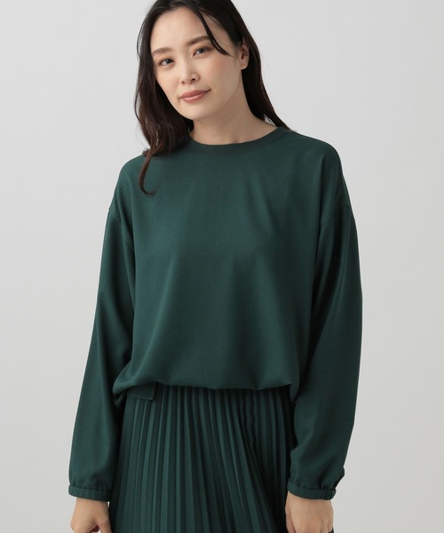 Elura(エルーラ)の「サラサラ2WAYブラウス(シャツ/ブラウス・レディース・ホワイト/グリーン系その他4/ブラック・LARGE/MEDIUM)」の3枚目の写真