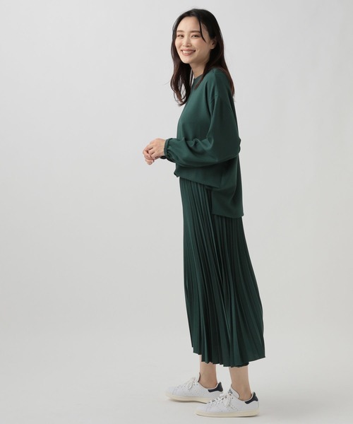 Elura(エルーラ)の「サラサラ2WAYブラウス(シャツ/ブラウス・レディース・ホワイト/グリーン系その他4/ブラック・LARGE/MEDIUM)」の10枚目の写真