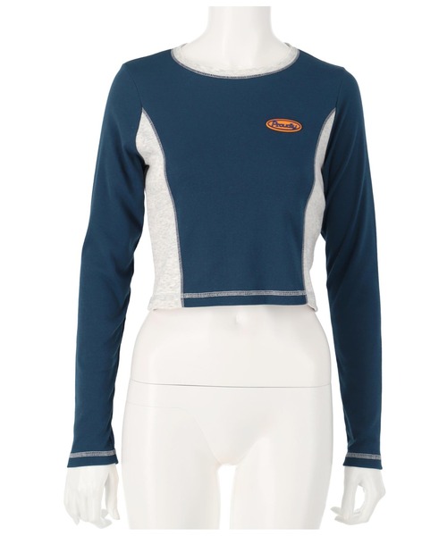 ANAP（アナップ）の「サイド配色ロングスリーブトップス（Tシャツ/カットソー・レディース・オフホワイト/ネイビー・FREE）」の18枚目の写真