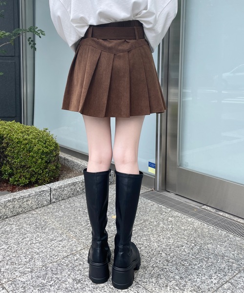 one way（ワンウェイ）の「コーデュロイプリーツスカート（スカート・レディース・ホワイト/ブラック/ブラウン/グレー・FREE）」の20枚目の写真