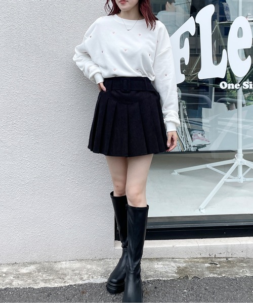 one way（ワンウェイ）の「コーデュロイプリーツスカート（スカート・レディース・ホワイト/ブラック/ブラウン/グレー・FREE）」の10枚目の写真