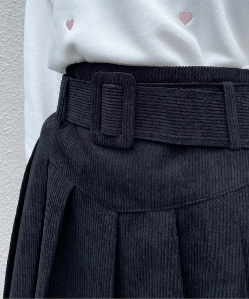 one way（ワンウェイ）の「コーデュロイプリーツスカート（スカート・レディース・ホワイト/ブラック/ブラウン/グレー・FREE）」の13枚目の写真