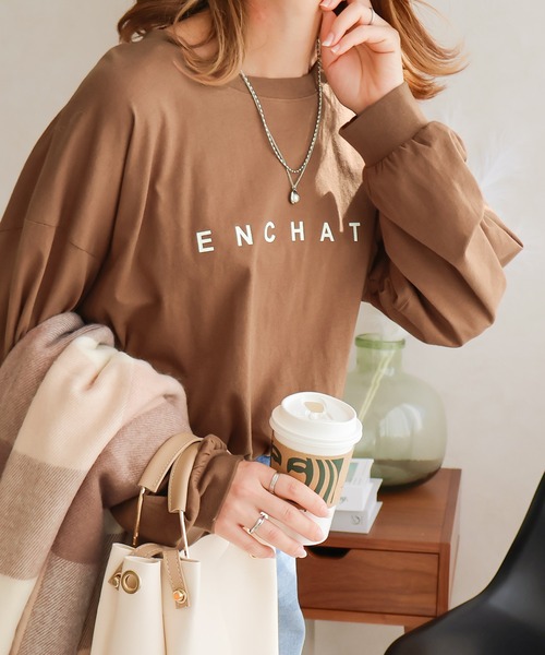 Social GIRL(ソーシャルガール)の「オーバーサイズロゴロングTシャツ(Tシャツ/カットソー・レディース・ブラック/チャコール/モカ/オフホワイト/ホワイト系その他・M)」の13枚目の写真